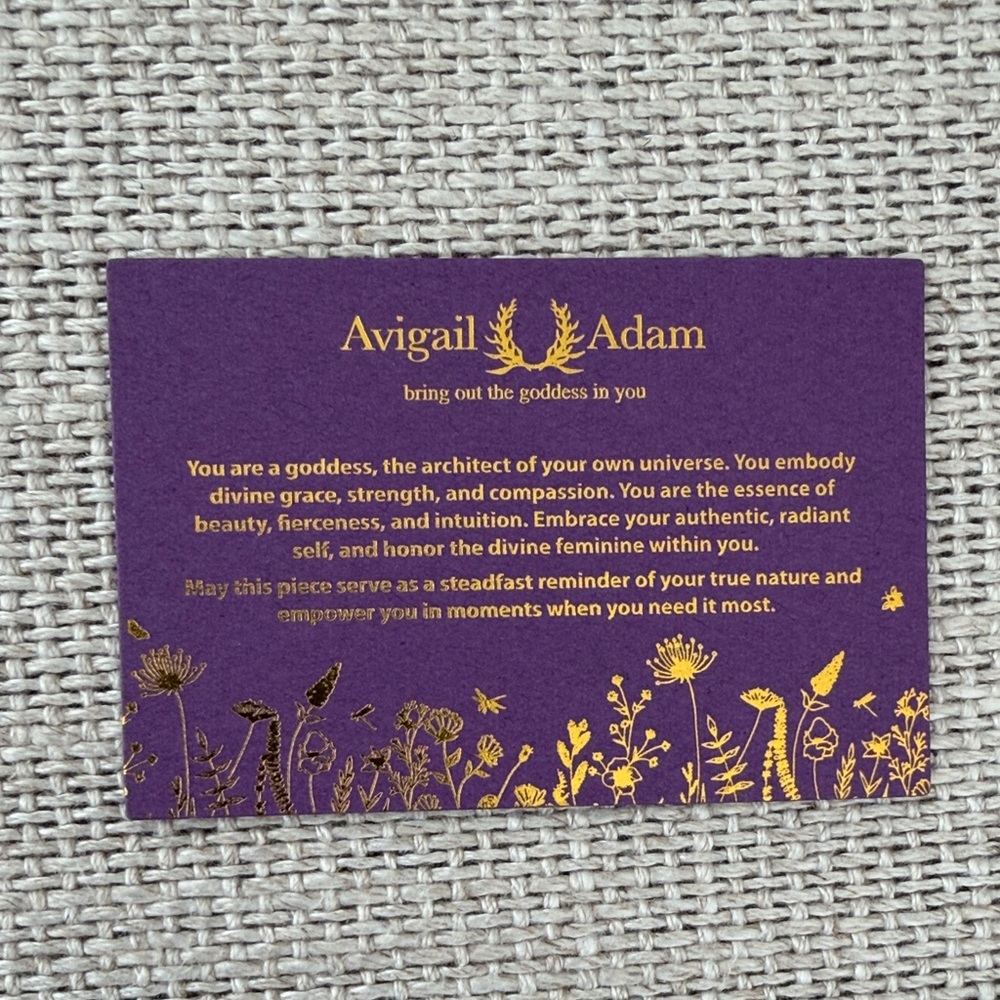 Avigail Adam Gold Leaf Five Stems Comb - Picture 6 of 6